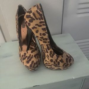 Charlotte Russe leopard print pumps
